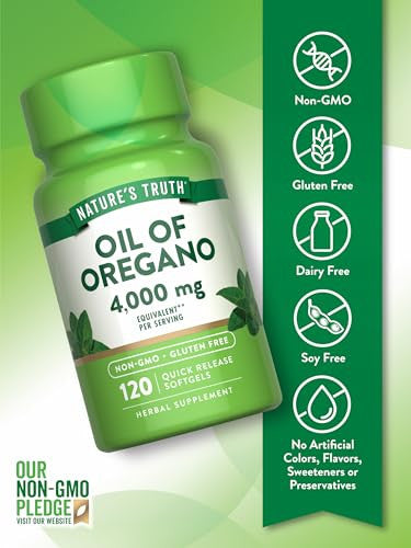 Nature's Truth Oil Of Oregano Softgels With Carvacrol 120 Count