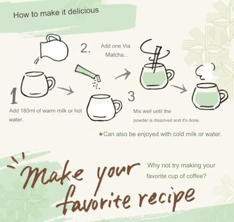 STARBUCKS VIA MATCHA GREEN TEA (17g:5Sticks)