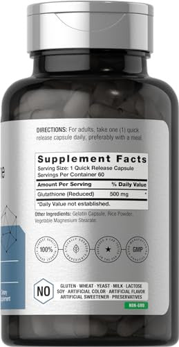 Horbaach Glutathione 60 Capsules 500Mg