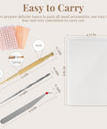 Goclimber Ear Seeds Acupuncture Kit Auricular Sticker Kit With Ears Seed Acupressure Ear Chart Acupuncture Pen Tweezers 1080Pcs