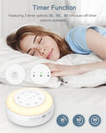 Ankilo White Noise Machine Portable Sound Machine For Sleep 24 Soothing Sound Volume Control 3 Timing Adjustable Night Light Sound Therapy For Home Travel Registry Present