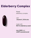 Micro Ingredients Elderberry Complex With Zinc & Vitamin C 360 Softgels 7-In-1 With D3 Oil Of Oregano Quercetin & Ginger Made With Mct & Elderberry Seed Oil