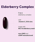 Micro Ingredients Elderberry Complex With Zinc & Vitamin C 360 Softgels 7-In-1 With D3 Oil Of Oregano Quercetin & Ginger Made With Mct & Elderberry Seed Oil