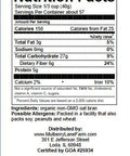 Oat Bran, 80 Ounces or 5 Pounds USDA Certified Organic, Non-GMO Bulk, Mulberry Lane Farms