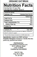 Oat Bran, 80 Ounces or 5 Pounds USDA Certified Organic, Non-GMO Bulk, Mulberry Lane Farms