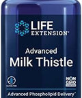Life Extension Advanced Milk Thistle, Silymarin, Silybin, Phospholipids, Promotes Healthy Liver Function, Gluten-Free, Non-Gmo, 60 Softgels