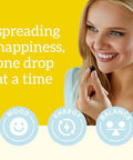 Organifi Happy Drops - Daily Superfood Happy Gummies For Adults - Mood Support Supplement For Balance, Bliss, Energy And Taking The Edge Off - Sweet Lemon Flavor - 60 Gummies