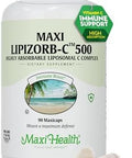 Maxi Health Liposomal Vitamin C 500Mg Capsules With Digestive Blend Highly Absorbable High Dose Vitaminc Non Gmo Kosher Vegetarian Doctorformulated Immune Support Supplement (90 Count)