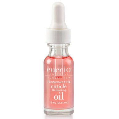 Cuccio Pomegranate & Fig Cuticle Revitalizing Oil Hydrating 0.5 Oz Nail & Cuticle Treatment With Vitamin E For Dry Skin And Nails