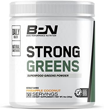 Bare Performance Nutrition Bpn Strong Greens Superfood Powder Strong Joints & Strong Multivitamin Bundle