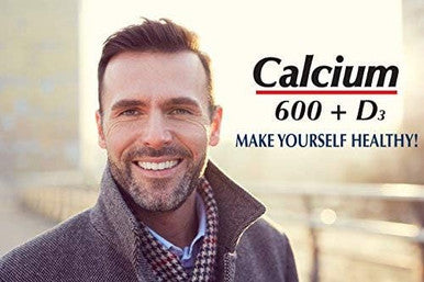 Calcium 600Mg + D3 Dietary Supplement By Alfa Vitamins Promotes Healthy Bones Healthy Teeth Healthy Heart Healthy Nervous System 100 Tablets