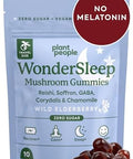 Plant People Wondersleep Mushroom Gummies Supplement Mini With Reishi Super Mushrooms Saffron Wild Elderberry Flavor No Sugar Vegan-Friendly & Gluten- Trial Size