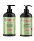 Mielle Organics - Rosemary Mint - Biotin Infused - Encourages Growth Hair Products For Stronger And Healthier Hair - Shampoo & Conditioner Styling Bundle Set 2 Pcs