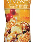 Snack Mix Almonds with Cranberries, Honey Plus Sea Salt, 1.5 Ounce, 9 Count