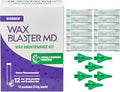Earwax Md Eosera Wax Blaster Md - Ear Wax Cleaning System - Complete Earwax Irrigation Kit For Stubborn And Routine Cleaning - Refill Pack - 12 Ear Clean Md Packets & 6 Wax Blaster Md Safety Tips