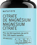 Naturiste Magnesium Citrate Men/Women Supplement - Fast action - 100 capsules - 100mg