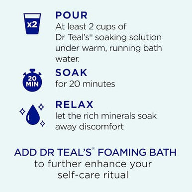 Dr Teal'S Epsom Salt Magnesium Soak Arnica Body Relief With Arnica Menthol & Essential Oils 3 Lbs