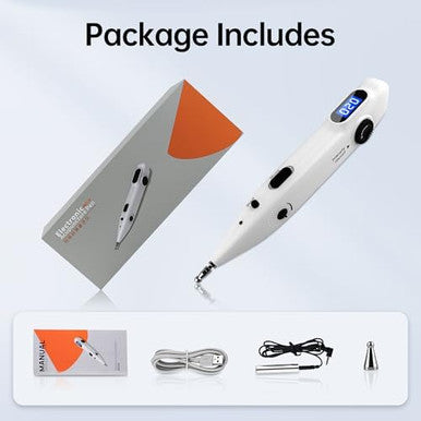 Leawell Electronic Acupuncture Pen Meridian Acupoints Finder Electric Acupressure Point Muscle Massage Pulse Therapy Tool For Pain Relief Rechargeable