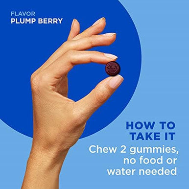 Olly Glowing Skin Collagen Gummy Hydrated Youthful Skin Hyaluronic Acid Sea Buckthorn Chewable Supplement Berry 60 Day Supply 120 Count Pouch (Pack Of 6)