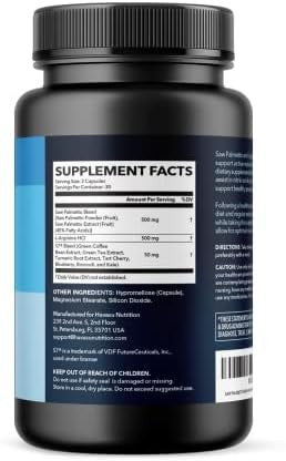 Havasu Nutrition High Strength Ashwagandha Supplement Capsules (45 Servings) & Saw Palmetto 500Mg Larginine 500Mg Complex (30 Servings)