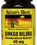Nature's Blend Ginkgo Biloba By Nature's Blend 60 Caps 40 Mg