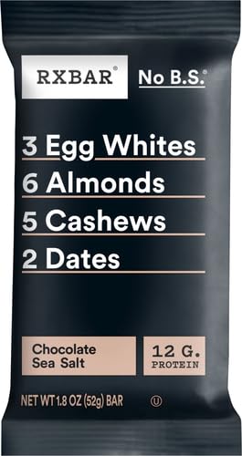 Rxbar Rx Bar Chocolate Sea Salt Protein Bar 1.83 Oz 12 Count