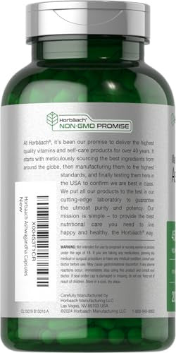 Horbaach Ashwagandha Supplement For Women And Men 200 Capsules