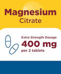 Nature Made Extra Strength Dosage Magnesium Citrate Tablets High Absorption Magnesium Citrate 400Mg Per Serving Bone And Muscle Support 60 Tablets 30 Day Supply