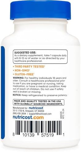 Nutricost Probiotic Complex (40 Billion Cfu) (60 Capsules) Gmo Gluten