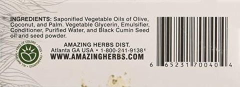Amazing Herbs Black Seed Vegetable Glycerin Soap 4.25 Ounce