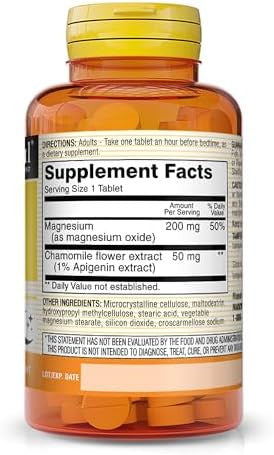 Mason Natural Eazzzy Sleep With Magnesium & Chamomile Natural Sleep Aid 60 Tablets (Pack Of 3)
