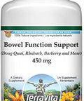 Terravita Bowel Function Support - Dong Quai, Rhubarb, Barberry And More - 450 Mg (100 Capsules, Zin: 512536)