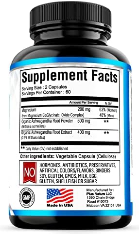 Calm Magnesium Glycinate with Ashwagandha Root Extract