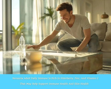 Adult Daily Immune Gummies With Elderberry, Vitamin C, Zinc, Immune Support, Skin Health, Antioxidant Support, Elderberry Flavor, For Men & Women, 60 Gummies, 30-Day Supply