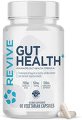 Revive Md Gut Health Supplements For Men & Women - Daily Gut Repair & Digestive Health Support Formula With Thyme Oregano & Milk Thistle - Vegan-Friendly Gluten- - 60 Vegetarian Capsules