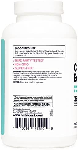 Nutricost Cranberry Extract For Women (35000Mg Equivalent)180 Capsules With Vitamin C Uva Ursi & Dandelion Root Extract Nongmo & Gluten Health Supplement