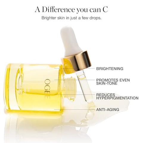 Ogee Vitamin C Thda 20 Elixir - Certified Organic Vitamin C Face Serum - Brightening Vitamin C Serum For Face
