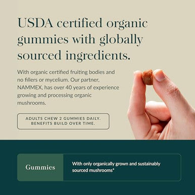 Gaia Herbs Lion'S Mane Mushroom Natural Brain Support Supplement Made With Organic Lion'S Mane Mushrooms From Gluten Soy & Dairy 60 Vegan Gummies (30 Servings)