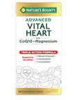 Nature'S Bounty Nature S Bounty Advanced Vital Heart With Coq10 Magnesium Antioxidant Supports Healthy Blood Pressure Cholesterol Circulation Triple Action Formula Coq10 Magnesium Supplement 60 Softgels