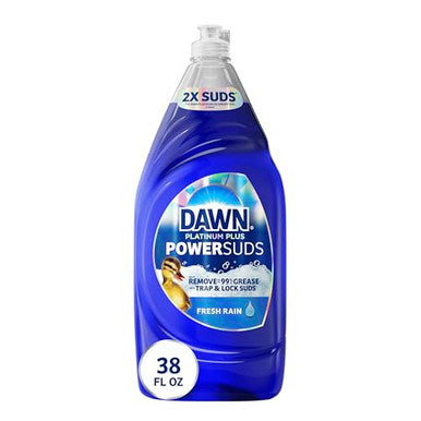 Dawn Platinum Plus Powersuds Liquid Dish Soap 38 Oz. Bottle