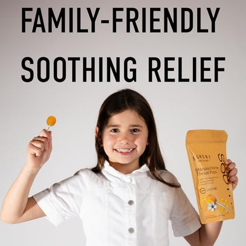 Egmont Honey Manuka Honey Throat Pops 10 Count Umf 15+ Zealand Honey With Vitamin C Natural Soothing Lollipops