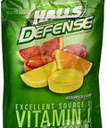 Halls Defense Vitamin C Drops Assorted Citrus 30 Each Pack of 4