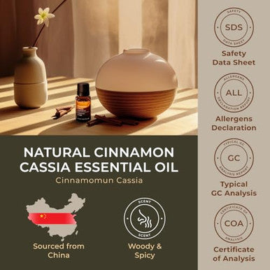 Gya Labs Cinnamon Cassia & Cinnamon Bark Essential Oil Set 034 Fl Oz