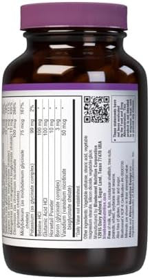 Bluebonnet Nutrition High Potency Chelated Multiminerals (Iron) Albion Chelated Minerals Soy Gluten Nongmo Kosher Dairy 120 Caplets 40 Servings