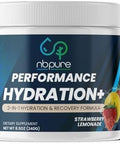 Nbpure Hydration+ Electrolyte Powder " Natural Hydration & Recovery For Men & Women " Sea Salt Potassium Magnesium Vegan Bcaas " Fasting Friendly