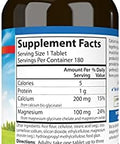 Carlson Chelated CalMag 2: 1 Calcium to Magnesium Ratio Bone Support Muscle Function and Energy Production 180 Tablets