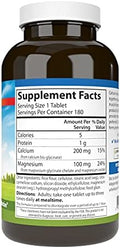 Carlson Chelated CalMag 2: 1 Calcium to Magnesium Ratio Bone Support Muscle Function and Energy Production 180 Tablets