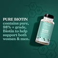 Eu Natural Biotin 5000 Mcg Hair Skin Nails Supplement High-Potency Hair Growth Vitamins For Women & Men Provide Powerful Support For Healthy Hair, Stronger Nails And Glowing Skin 120 Vegan Soft Capsules