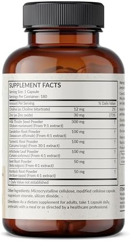 Futurebiotics Liver Detox Advanced Detox & Cleanse Formula Supports Healthy Liver Function With Milk Thistle Dandelion Root Turmeric Artichoke Leaf & More Nongmo 60 Vegetarian Capsules