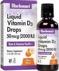 Bluebonnet Liquid Vitamin D3 Drops 2000 Iu Natural Citrus Flavor 1 Fl Oz
